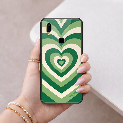 Vivo V11 Cover - O'Nation Heartbeat Series - HQ Ultra Shine Premium Infinity Glass Soft Silicon Borders Case