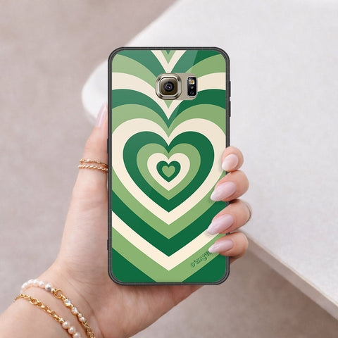 Samsung Galaxy S6 Cover - O'Nation Heartbeat Series - HQ Ultra Shine Premium Infinity Glass Soft Silicon Borders Case