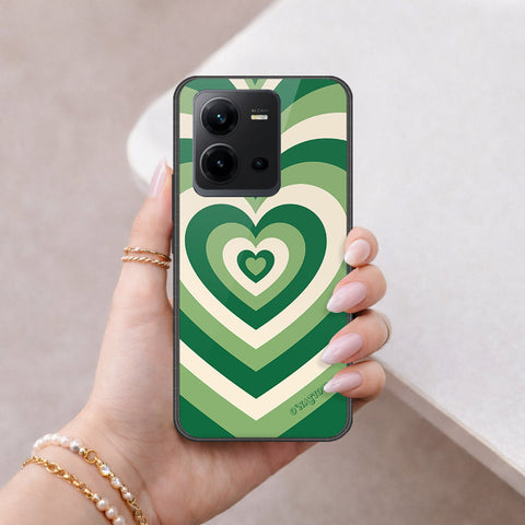 Vivo V25e Cover - O'Nation Heartbeat Series - HQ Ultra Shine Premium Infinity Glass Soft Silicon Borders Case