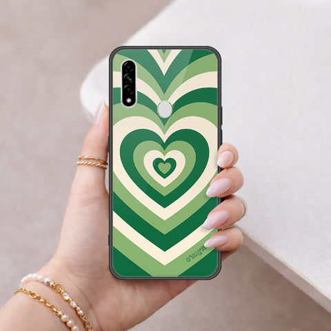 Oppo A31 Cover - O'Nation Heartbeat Series - HQ Ultra Shine Premium Infinity Glass Soft Silicon Borders Case