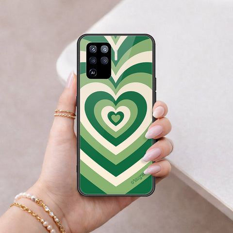 Oppo Reno 5 Lite Cover - O'Nation Heartbeat Series - HQ Ultra Shine Premium Infinity Glass Soft Silicon Borders Case