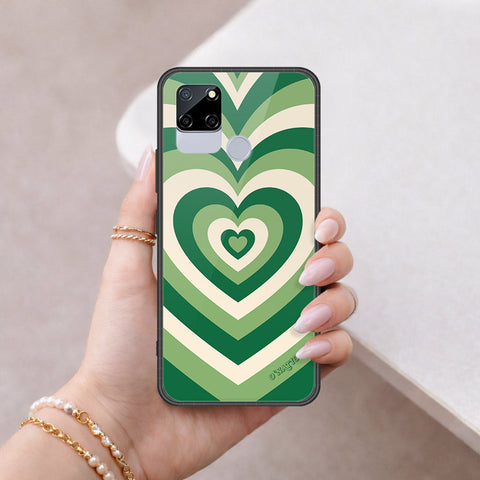 Realme C12 Cover - O'Nation Heartbeat Series - HQ Ultra Shine Premium Infinity Glass Soft Silicon Borders Case