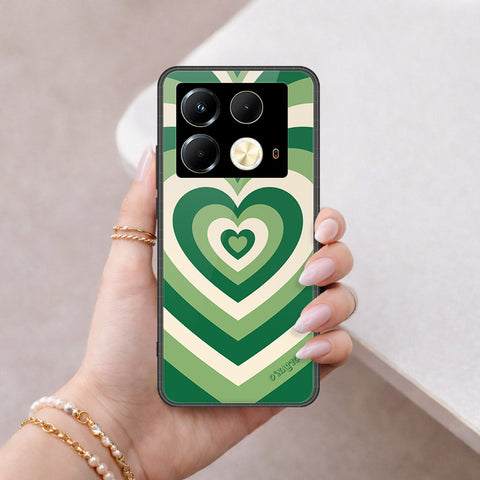 Infinix Note 40S Cover - O'Nation Heartbeat Series - HQ Ultra Shine Premium Infinity Glass Soft Silicon Borders Case