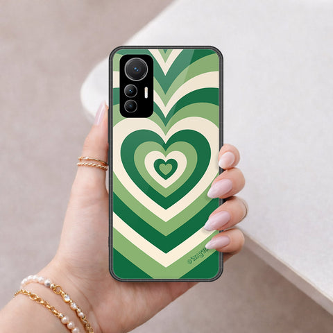 Xiaomi 12 Lite Cover - O'Nation Heartbeat Series - HQ Ultra Shine Premium Infinity Glass Soft Silicon Borders Case