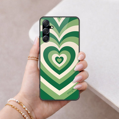 Samsung Galaxy M54 Cover - O'Nation Heartbeat Series - HQ Ultra Shine Premium Infinity Glass Soft Silicon Borders Case