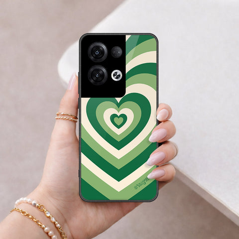 Oppo Reno 8 Pro  Cover - O'Nation Heartbeat Series - HQ Ultra Shine Premium Infinity Glass Soft Silicon Borders Case