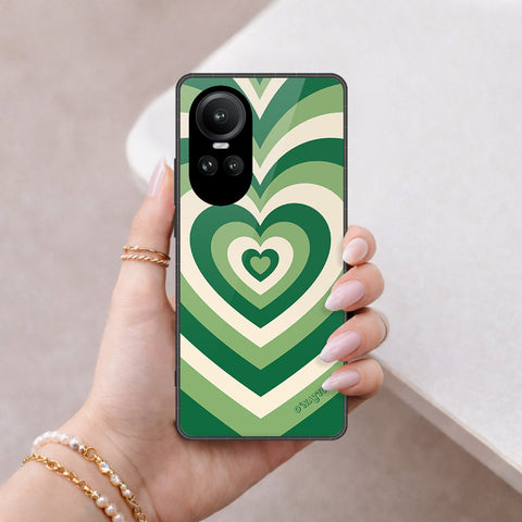 Oppo Reno 10 Pro Cover - O'Nation Heartbeat Series - HQ Ultra Shine Premium Infinity Glass Soft Silicon Borders Case