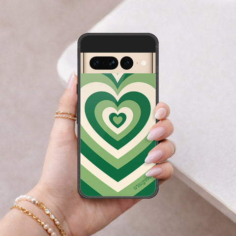 Google Pixel 7 Pro Cover - O'Nation Heartbeat Series - HQ Ultra Shine Premium Infinity Glass Soft Silicon Borders Case