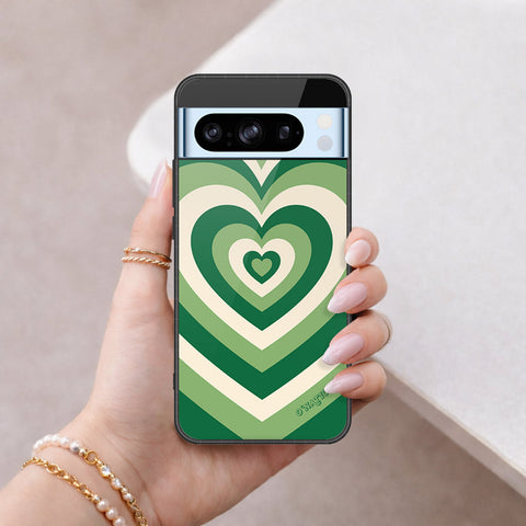 Google Pixel 8 Pro Cover - O'Nation Heartbeat Series - HQ Ultra Shine Premium Infinity Glass Soft Silicon Borders Case