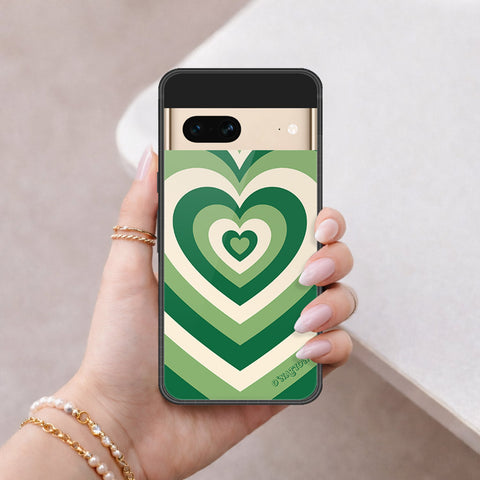 Google Pixel 7 Cover - O'Nation Heartbeat Series - HQ Ultra Shine Premium Infinity Glass Soft Silicon Borders Case