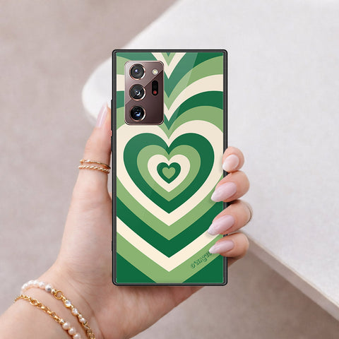 Samsung Galaxy Note 20 Ultra Cover - O'Nation Heartbeat Series - HQ Ultra Shine Premium Infinity Glass Soft Silicon Borders Case