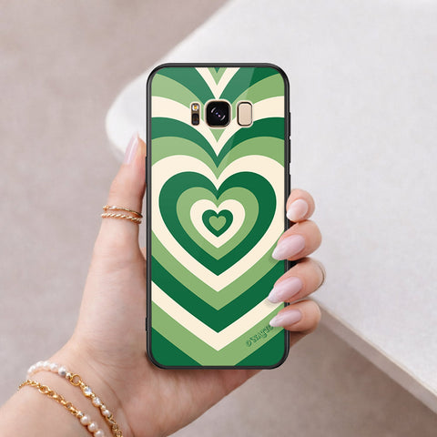 Samsung Galaxy S8 Plus Cover - O'Nation Heartbeat Series - HQ Ultra Shine Premium Infinity Glass Soft Silicon Borders Case