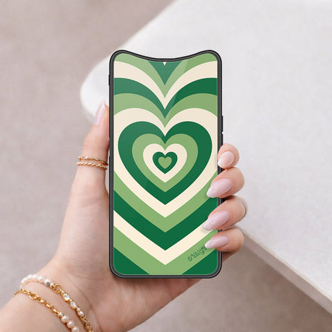 Oppo Find X Cover - O'Nation Heartbeat Series - HQ Ultra Shine Premium Infinity Glass Soft Silicon Borders Case