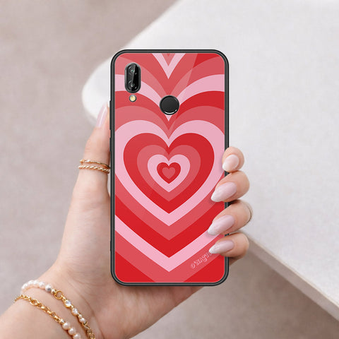 Huawei P20 Lite Cover - O'Nation Heartbeat Series - HQ Ultra Shine Premium Infinity Glass Soft Silicon Borders Case