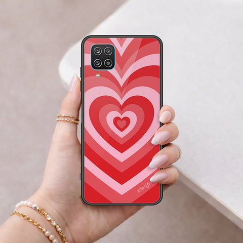 Samsung Galaxy A12 Cover - O'Nation Heartbeat Series - HQ Ultra Shine Premium Infinity Glass Soft Silicon Borders Case