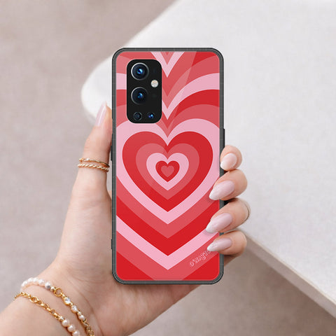 OnePlus 9 Pro Cover - O'Nation Heartbeat Series - HQ Ultra Shine Premium Infinity Glass Soft Silicon Borders Case