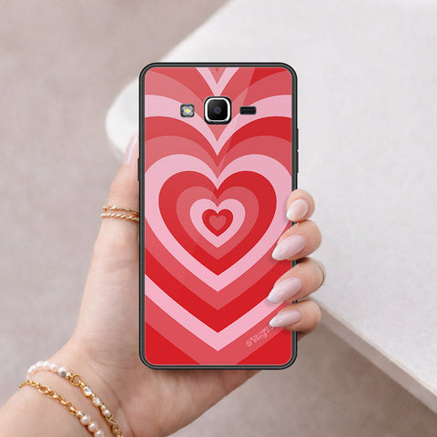 Samsung Galaxy J2 Prime Cover - O'Nation Heartbeat Series - HQ Ultra Shine Premium Infinity Glass Soft Silicon Borders Case