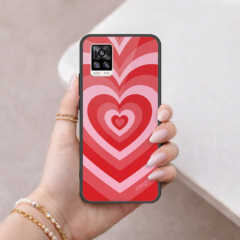 Vivo V20 Cover - O'Nation Heartbeat Series - HQ Ultra Shine Premium Infinity Glass Soft Silicon Borders Case