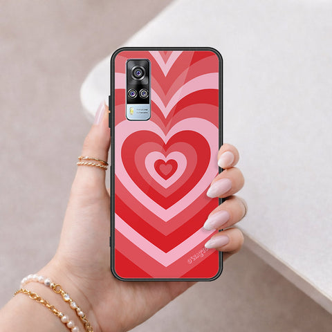 Vivo Y51s Cover - O'Nation Heartbeat Series - HQ Ultra Shine Premium Infinity Glass Soft Silicon Borders Case