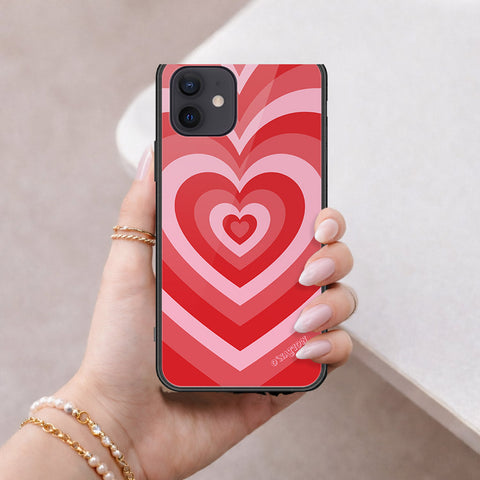 iPhone 12 Mini Cover - O'Nation Heartbeat Series - HQ Ultra Shine Premium Infinity Glass Soft Silicon Borders Case