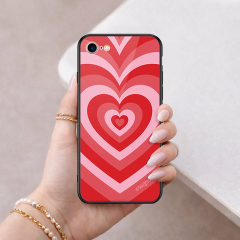iPhone 8 / 7 - O'Nation Heartbeat Series - HQ Ultra Shine Premium Infinity Glass Soft Silicon Borders Case