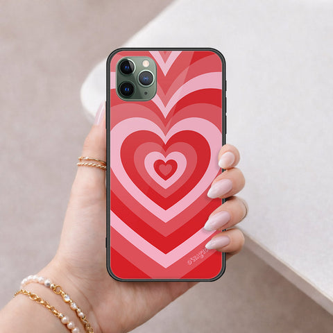 iPhone 11 Pro - O'Nation Heartbeat Series - HQ Ultra Shine Premium Infinity Glass Soft Silicon Borders Case