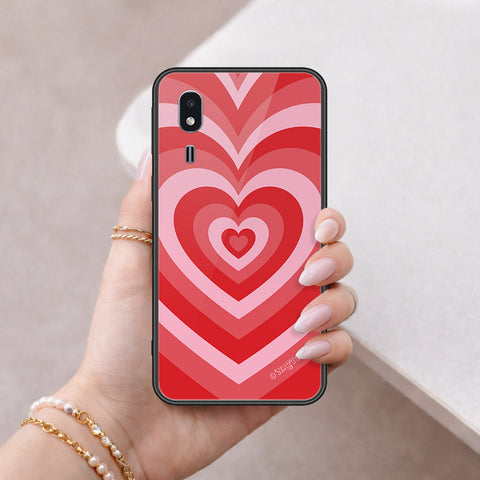 Samsung Galaxy A2 Core Cover - O'Nation Heartbeat Series - HQ Ultra Shine Premium Infinity Glass Soft Silicon Borders Case