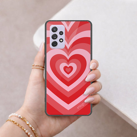 Samsung Galaxy A72 Cover - O'Nation Heartbeat Series - HQ Ultra Shine Premium Infinity Glass Soft Silicon Borders Case