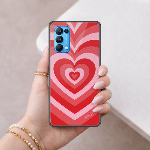 Oppo Reno 5 Pro 5G Cover - O'Nation Heartbeat Series - HQ Ultra Shine Premium Infinity Glass Soft Silicon Borders Case