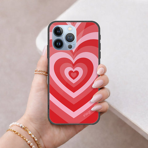 iPhone 13 Pro Cover - O'Nation Heartbeat Series - HQ Ultra Shine Premium Infinity Glass Soft Silicon Borders Case