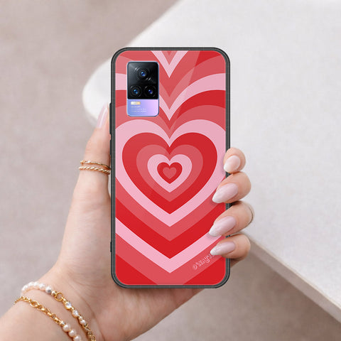 Vivo V21e Cover - O'Nation Heartbeat Series - HQ Ultra Shine Premium Infinity Glass Soft Silicon Borders Case