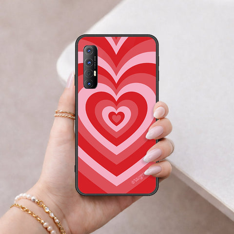 Oppo Reno 3 Pro Cover - O'Nation Heartbeat Series - HQ Ultra Shine Premium Infinity Glass Soft Silicon Borders Case