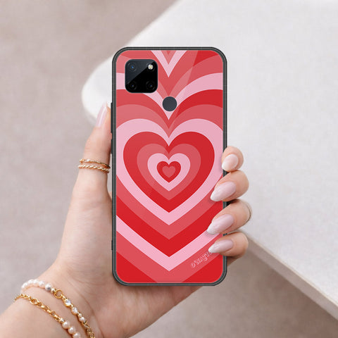 Realme C25Y Cover - O'Nation Heartbeat Series - HQ Ultra Shine Premium Infinity Glass Soft Silicon Borders Case