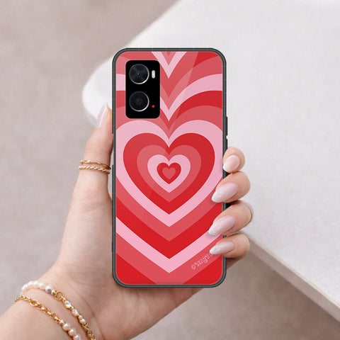 Oppo A76 Cover - O'Nation Heartbeat Series - HQ Ultra Shine Premium Infinity Glass Soft Silicon Borders Case
