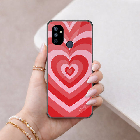 OnePlus Nord N100 Cover - O'Nation Heartbeat Series - HQ Ultra Shine Premium Infinity Glass Soft Silicon Borders Case
