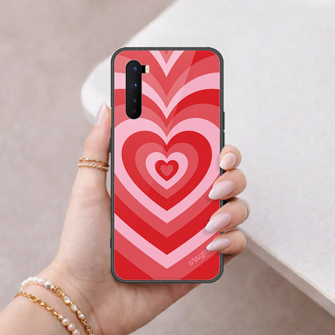 OnePlus Nord Cover - O'Nation Heartbeat Series - HQ Ultra Shine Premium Infinity Glass Soft Silicon Borders Case