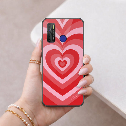 Infinix Hot 9 Pro Cover - O'Nation Heartbeat Series - HQ Ultra Shine Premium Infinity Glass Soft Silicon Borders Case