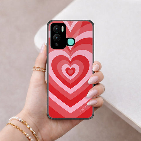 Infinix Hot 12 Play Cover - O'Nation Heartbeat Series - HQ Ultra Shine Premium Infinity Glass Soft Silicon Borders Case