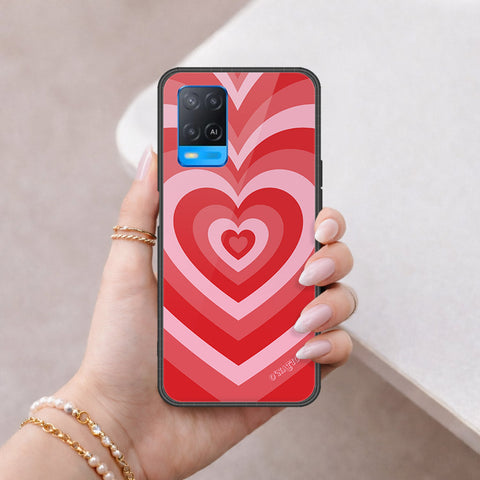 Oppo A54 4G Cover - O'Nation Heartbeat Series - HQ Ultra Shine Premium Infinity Glass Soft Silicon Borders Case