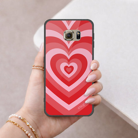 Samsung Galaxy S6 Cover - O'Nation Heartbeat Series - HQ Ultra Shine Premium Infinity Glass Soft Silicon Borders Case