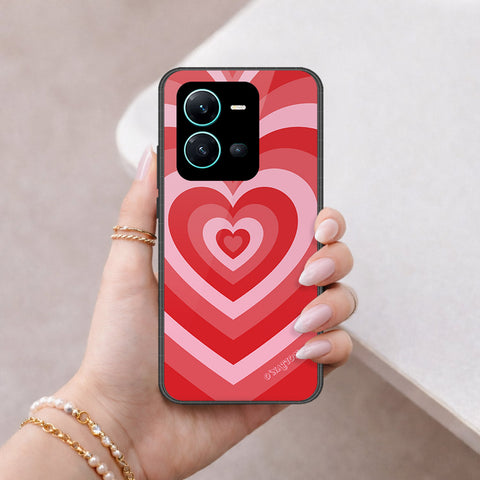 Vivo V25 5G Cover - O'Nation Heartbeat Series - HQ Ultra Shine Premium Infinity Glass Soft Silicon Borders Case