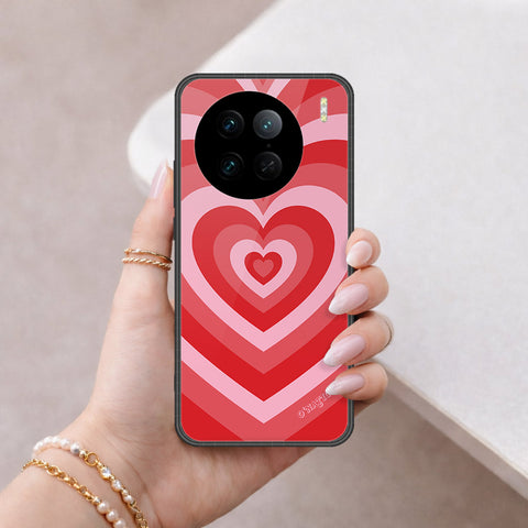 Vivo X90 Pro Cover - O'Nation Heartbeat Series - HQ Ultra Shine Premium Infinity Glass Soft Silicon Borders Case