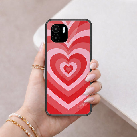 Xiaomi Redmi A1 Cover - O'Nation Heartbeat Series - HQ Ultra Shine Premium Infinity Glass Soft Silicon Borders Case
