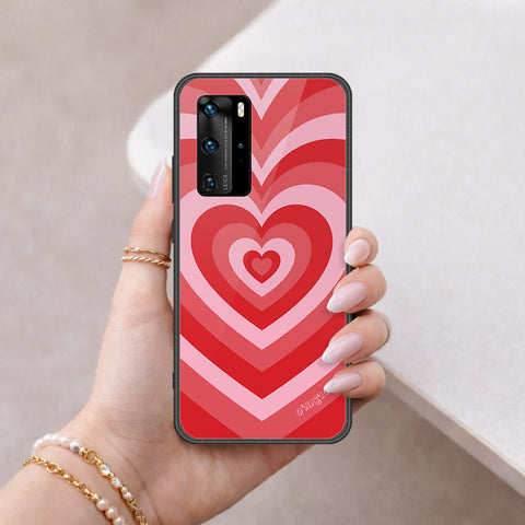 Huawei P40 Pro Cover - O'Nation Heartbeat Series - HQ Ultra Shine Premium Infinity Glass Soft Silicon Borders Case