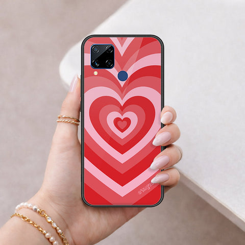 Realme C15 Cover - O'Nation Heartbeat Series - HQ Ultra Shine Premium Infinity Glass Soft Silicon Borders Case