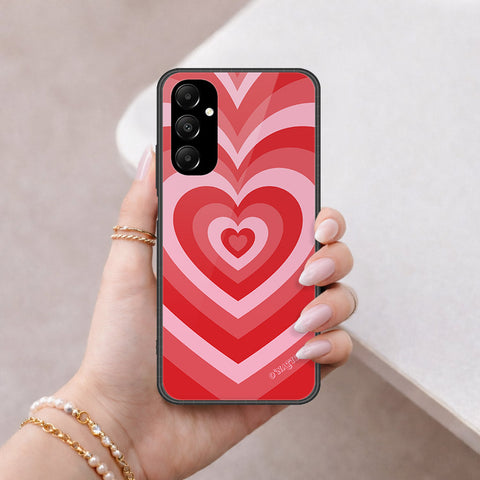 Samsung Galaxy A05s Cover - O'Nation Heartbeat Series - HQ Ultra Shine Premium Infinity Glass Soft Silicon Borders Case