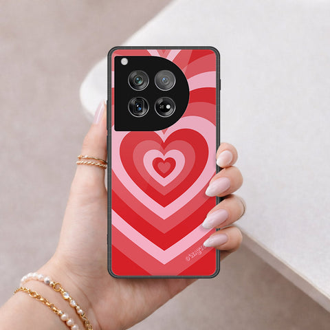 OnePlus 12 Cover - O'Nation Heartbeat Series - HQ Ultra Shine Premium Infinity Glass Soft Silicon Borders Case