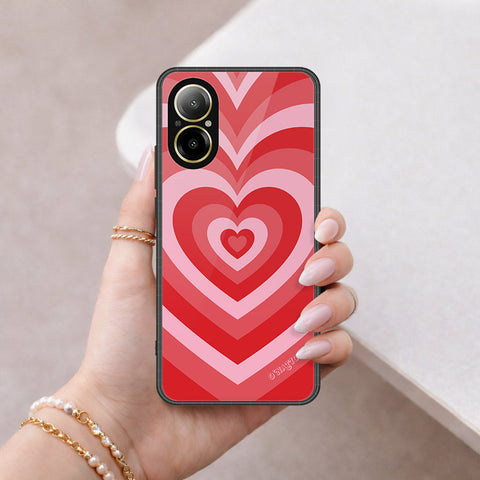 Realme C67 4G Cover - O'Nation Heartbeat Series - HQ Ultra Shine Premium Infinity Glass Soft Silicon Borders Case