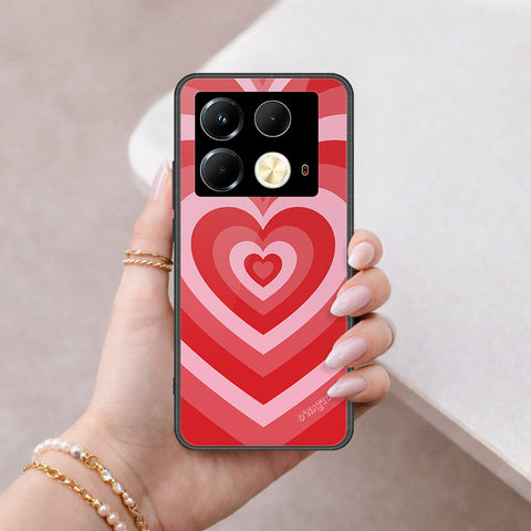 Infinix Note 40S Cover - O'Nation Heartbeat Series - HQ Ultra Shine Premium Infinity Glass Soft Silicon Borders Case