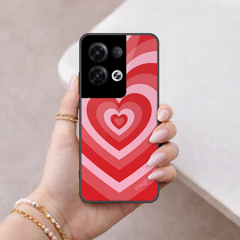 Oppo Reno 8 Pro  Cover - O'Nation Heartbeat Series - HQ Ultra Shine Premium Infinity Glass Soft Silicon Borders Case